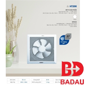 QUẠT HÚT ÂM TRẦN HT200