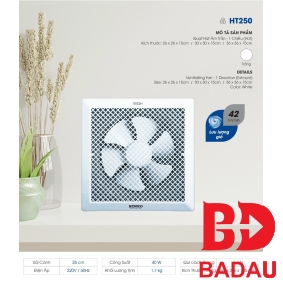 QUẠT HÚT ÂM TRẦN HT250