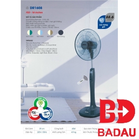 QUẠT ĐỨNG REMOTE DR1608