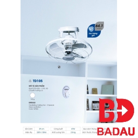 QUẠT TRẦN ĐẢO TD105