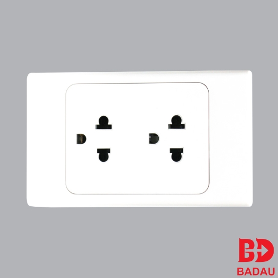 Ổ CẮM ĐÔI 3 CHẤU ĐẾ LIỀN MPE 16A A20UES2N
