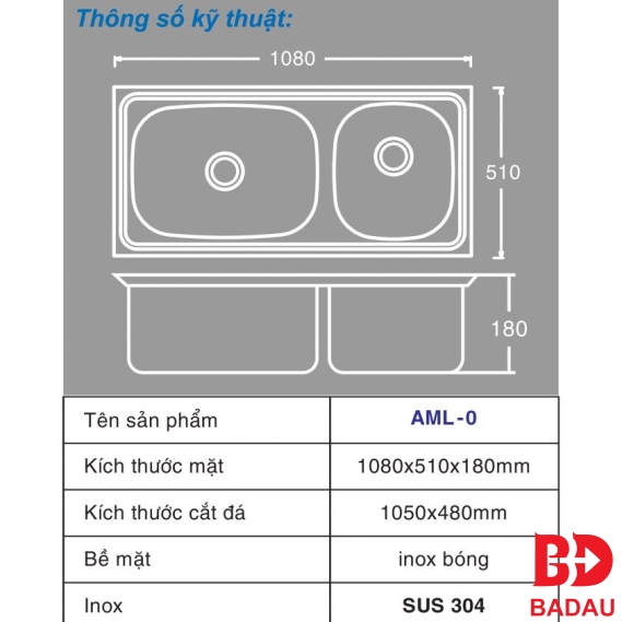 CHẬU RỬA TOÀN MỸ AML-0