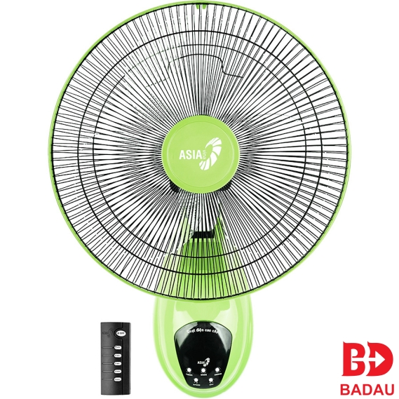 Quạt Treo Tường Asia VY377290 Mới (Remote) - Màu (Xám- Thiên thanh- Chuối non)