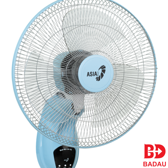 Quạt Treo Tường Asia VY377290 Mới (Remote) - Màu (Xám- Thiên thanh- Chuối non)