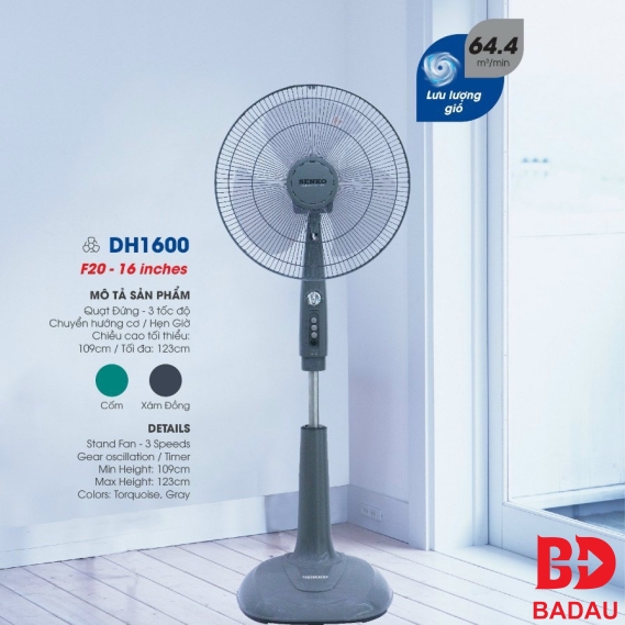 QUẠT ĐỨNG DH1600