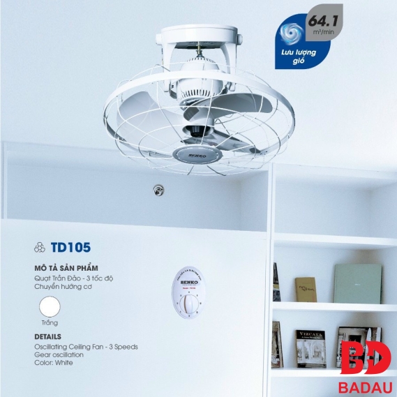 QUẠT TRẦN ĐẢO TD105